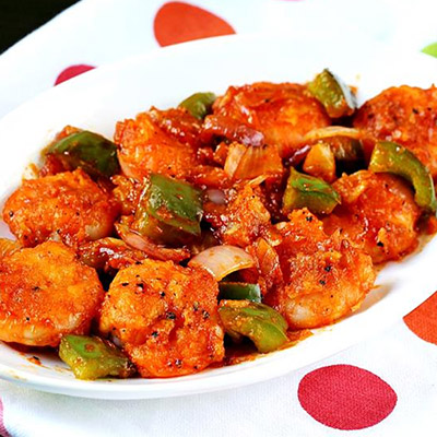 "Chilli Prawns ( KB Kalyani Family Restaurant) - Click here to View more details about this Product
